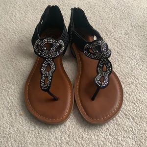 Candies rhinestone sandals!